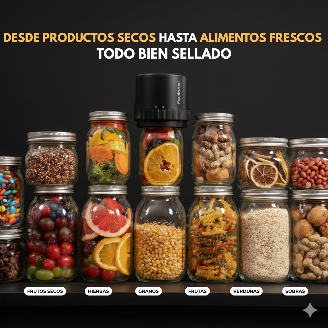 Sellador al Vacío + 10 tapas GRATIS