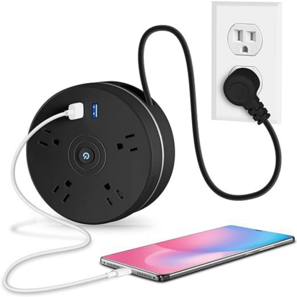 Regleta Multitoma 4 tomas 2 puertos USB
