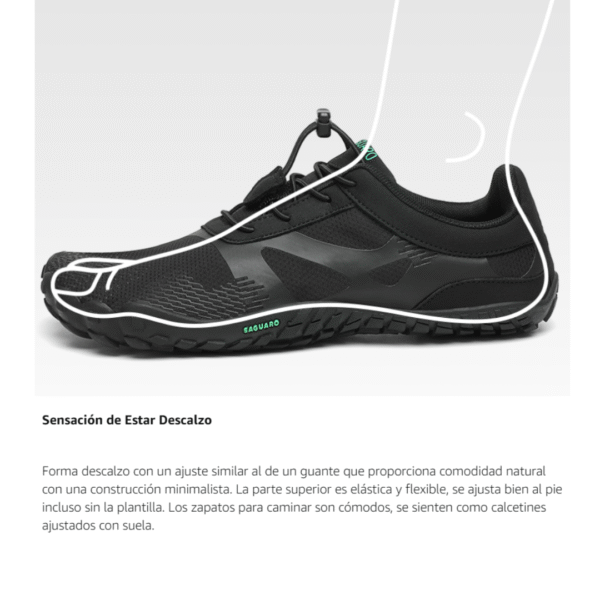 Zapatos barefoot gym playa deporte