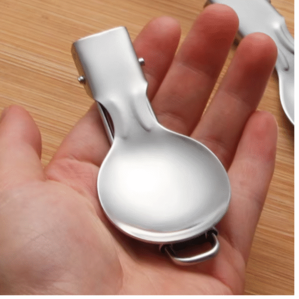 Juego de Cubiertos Portátiles Plegables con Estuche