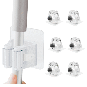 Soporte Organizador Adhesivo para Escobas y Trapeadores x 6 uni