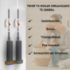 Gancho organizador de escobas trapero paquete x 3 unid