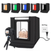 Estudio Fotográfico Portátil con Luz LED y Fondos Intercambiables | Caja de Luz Profesional 40 x 40 cm