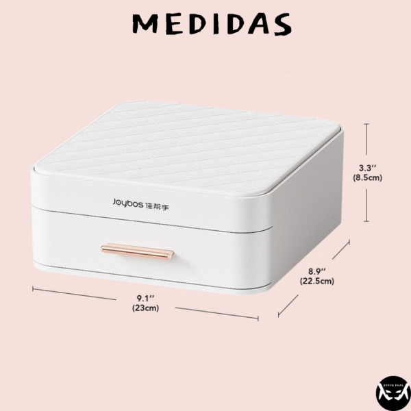 Joyero Organizador con Espejo y Cajón