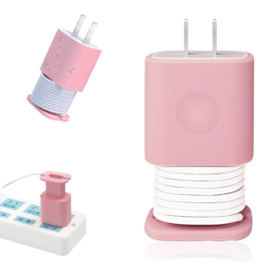 Protector y organizador de cable en silicona para cargadores